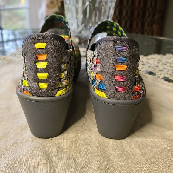 Steve Madden weave strap wedge shoes - Picture 6 of 9